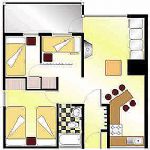 Plano de Caba�as del Apart Hotel El Colorado