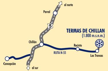 How to get to Termas de chillán? - Map