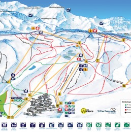 Mapa e dados de pistas