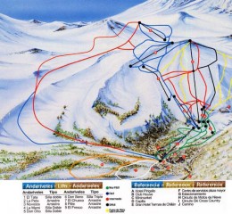 Mapa e dados de pistas